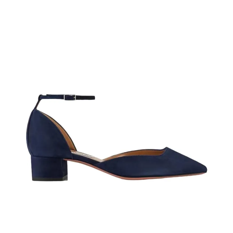 AQUAZZURA Asha Pump High Heels 3.5cm Women's Blue-1
