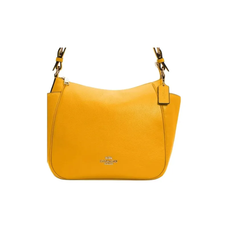 COACH Rori Leather Portable Crossbody Bag Shoulder Bag Women's Bright Yellow-4