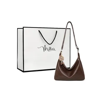 MILLIE'S Synthetic Leather Shoulder Bag Crossbody Bag Hobo Bag Regular Women's Coffee/Black