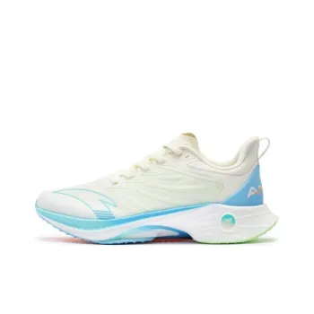 Anta MACH 3.0 Cushioned Wear Resistant Lightweight Low Top Running Shoes Women's Ivory White