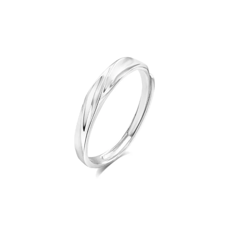 BLANK IN BLANK Sterling Silver Rings Unisex-5