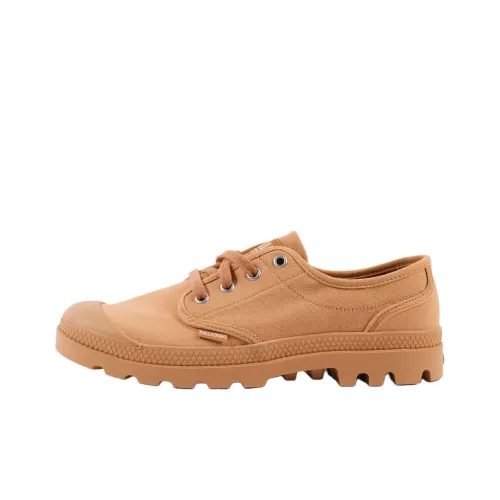 Palladium Pampa Anti Slip And Wear Resistant Support Low Top Canvas Shoes Men's Brown