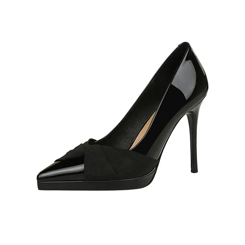 QITUMAUL Slim Heel High Heels Women's-1