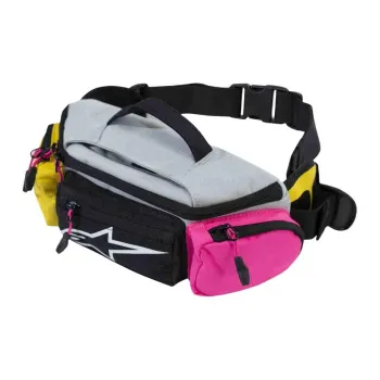 ALPINESTARS Polyester Fanny Pack Regular Unisex Gray Yellow Purple