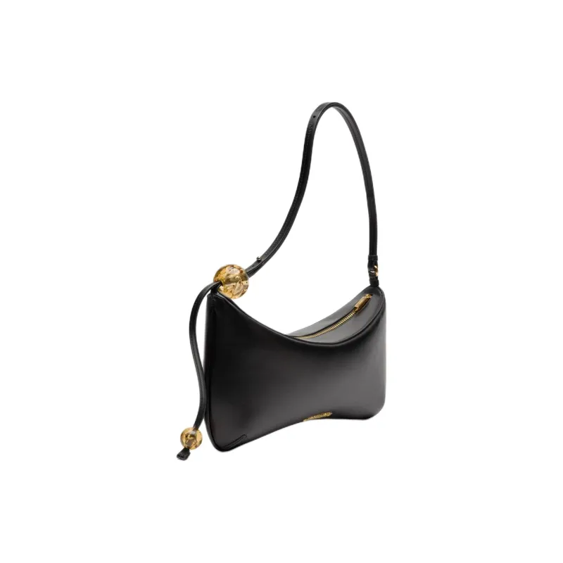 Jacquemus Sheepskin Handbag, Shoulder Bag Tubas Women's Black-1