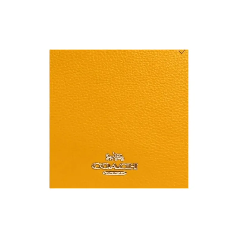 COACH Rori Leather Portable Crossbody Bag Shoulder Bag Women's Bright Yellow-5