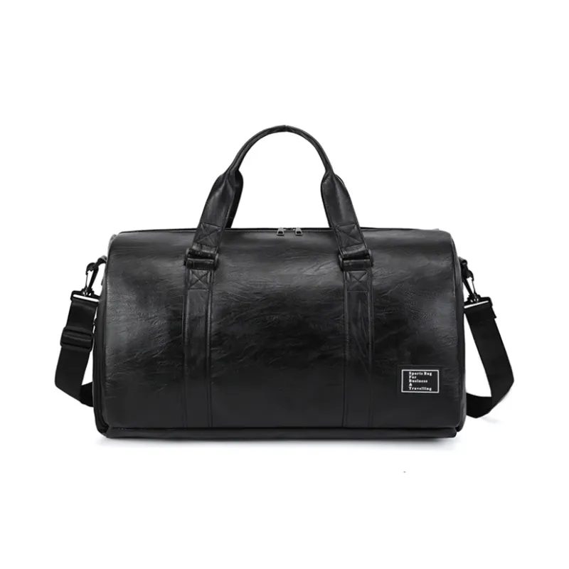 SURELAPTOP PU Travel Bag Unisex Black-0