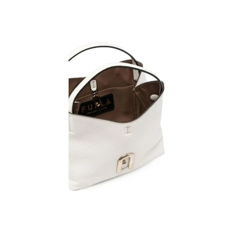 Furla Calfskin Bucket Bags Shoulder Bag Crossbody Bag Handbag Women's White-2
