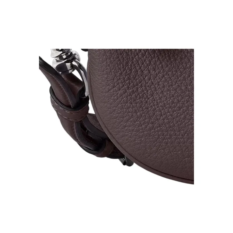 GUCCI Leather Crossbody Bag Shoulder Bag Extra Mini Men's Dark Brown-5