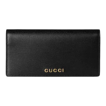 GUCCI Cruise Leather Wallet Women's Black
