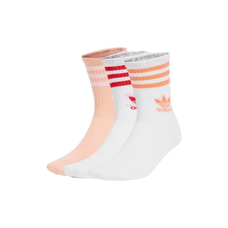 Adidas Originals Mid Cut Crew Socks 3 Pairs-0
