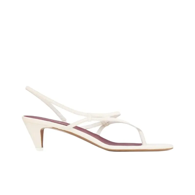 NEOUS Safi One Strap Sandals 4cm Women's White-1