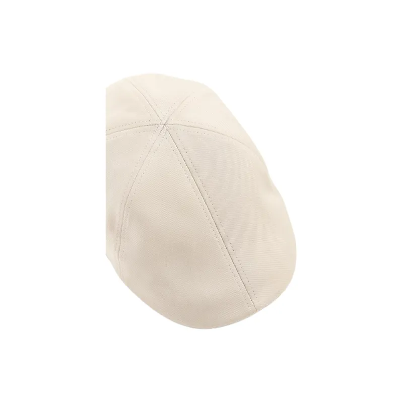 ZARA Cotton-Elastane Blend Berets Men's White-1