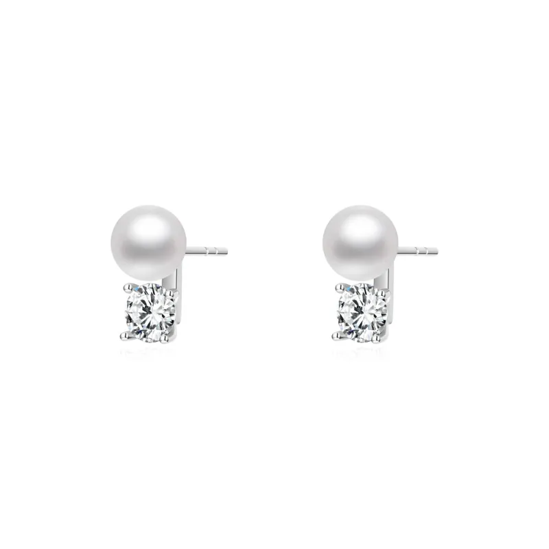 I Do Pearl Stud Earrings Women's-0