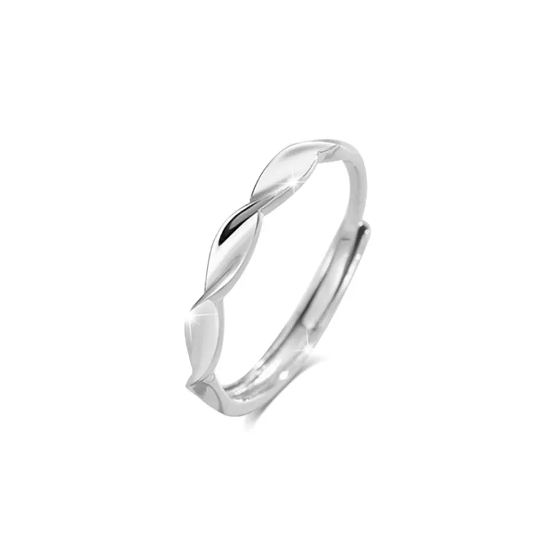 BLANK IN BLANK Sterling Silver Rings Unisex-5