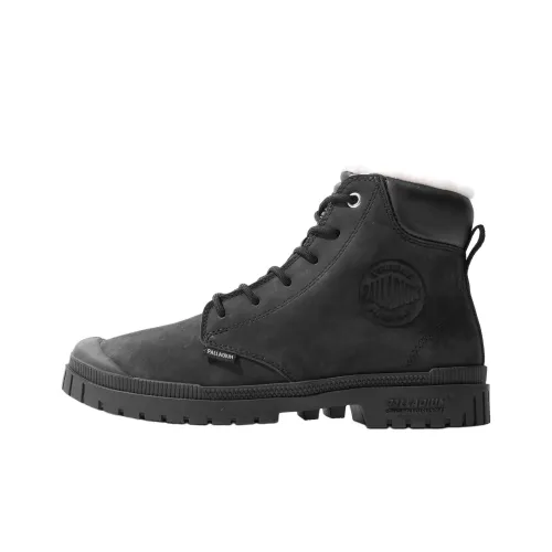 Palladium Waterproof Short Outdoor Boots Unisex Black