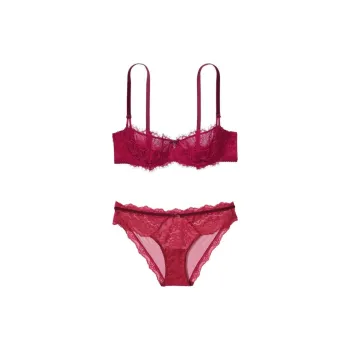 Victoria's Secret Underwear Set Women's Rose Red