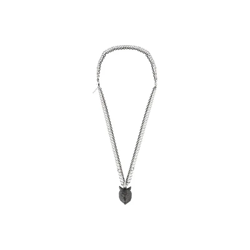 Police Metal Necklaces Men's Bronze-1