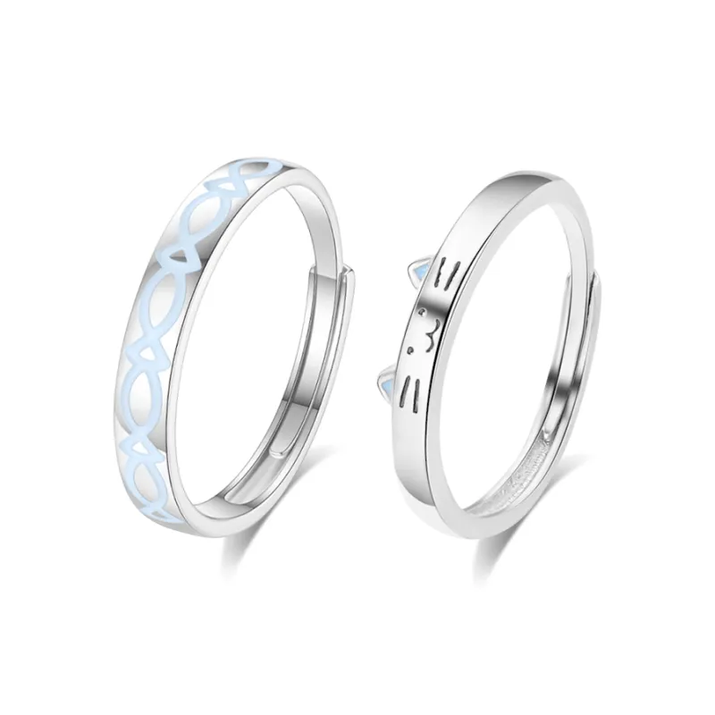 Crafts Women's S999 Fine Silver Rings Unisex-1