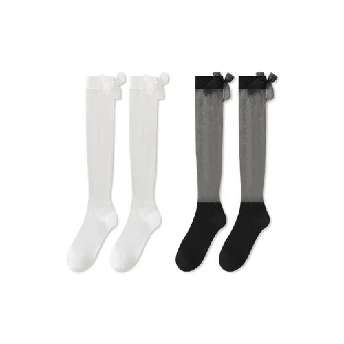 JIAZINI Knee High Socks Women's 2 Pack