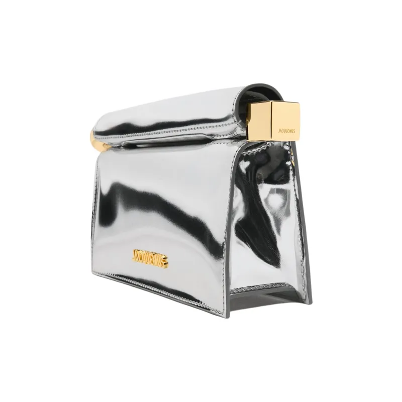 Jacquemus Polyurethane Crossbody Bag Shoulder Bag Mini Women's Silver-3