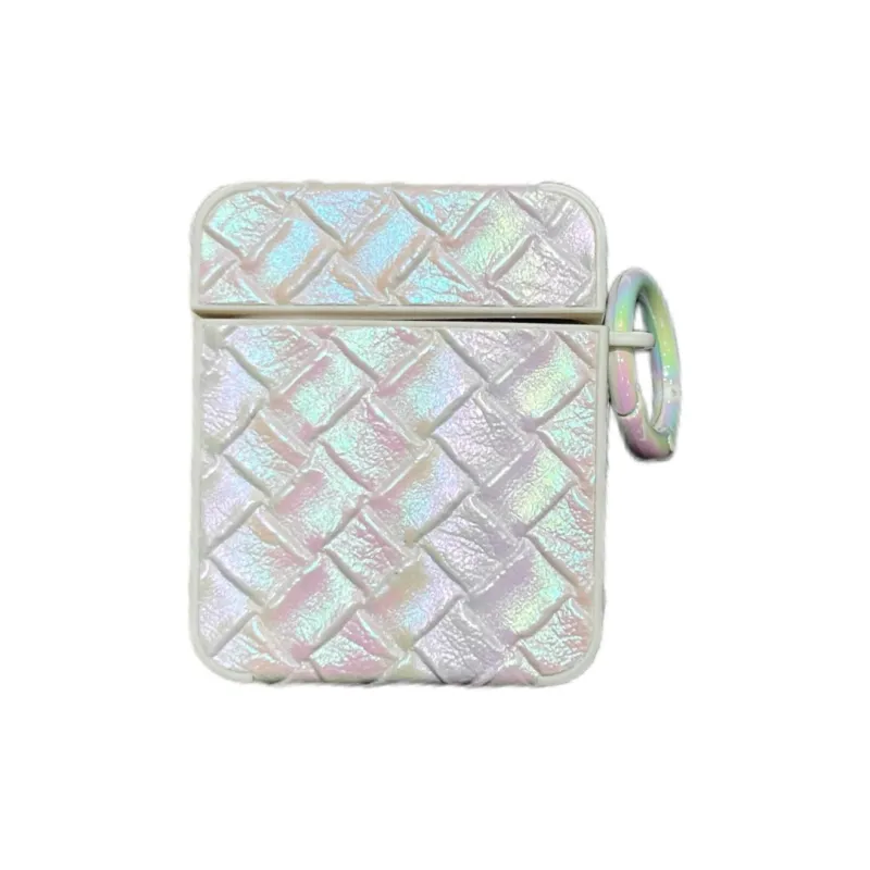 CORBELLATI Compatible With AirPods 1/2/3/Pro 1/2/4th Generation TPU Long Weave Pattern Headphone Cases-3