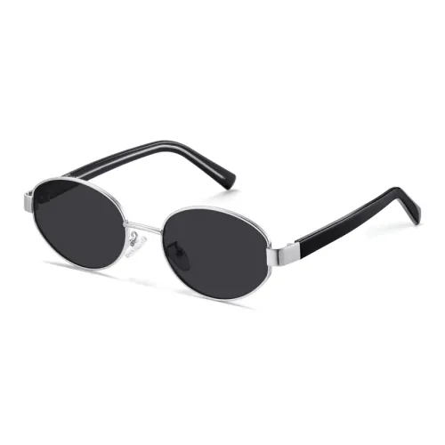 BERTHA Metal Oval Sunglasses Women's
