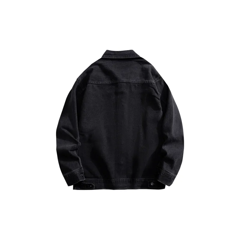 DJ.SPIRIT Denim Jacket Unisex Denim Red-1
