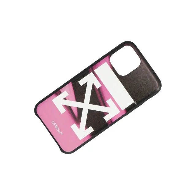 OFF WHITE Polyurethane Material Pink Arrow Fluid Melting Lid Phone Cases Compatibility IPhone 11 Pro Refreshing-1
