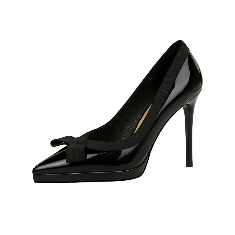 QITUMAUL Slim Heel High Heels 10.5cm Women's-1