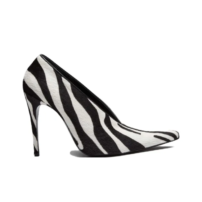 MAGDA BUTRYM Slim Heel High Heels Women's Black White-1
