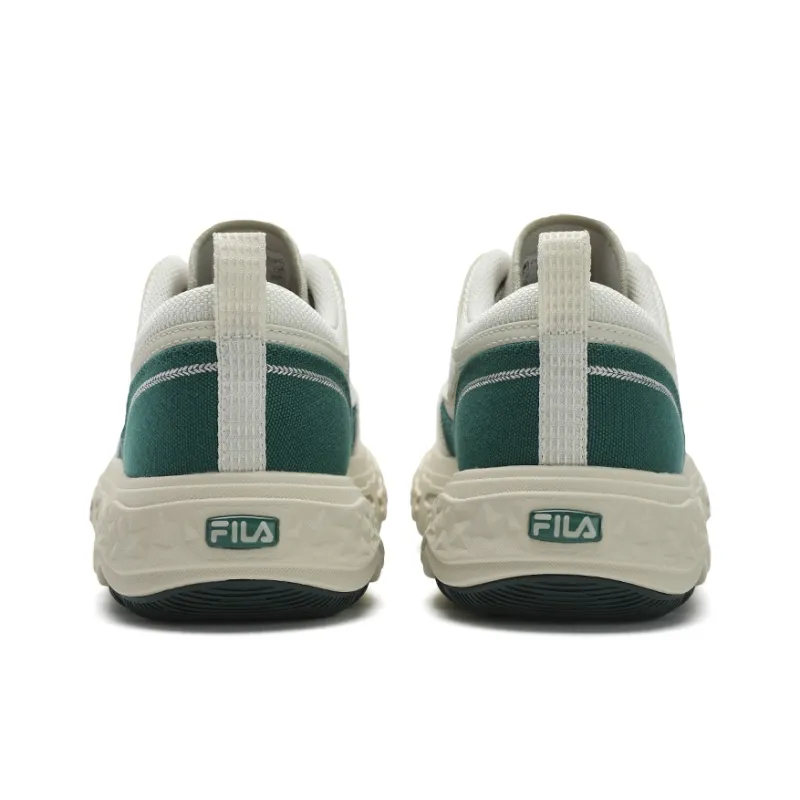 FILA ROCK Cushioning Low-Top Casual Shoes Men's White Green-4