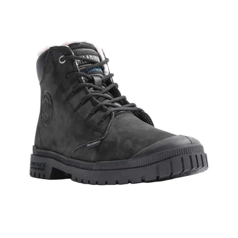 Palladium Waterproof Short Outdoor Boots Unisex Black-3