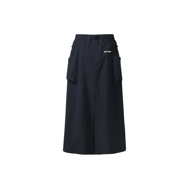 SALOMON Casual Long Skirt Women's Blue-1