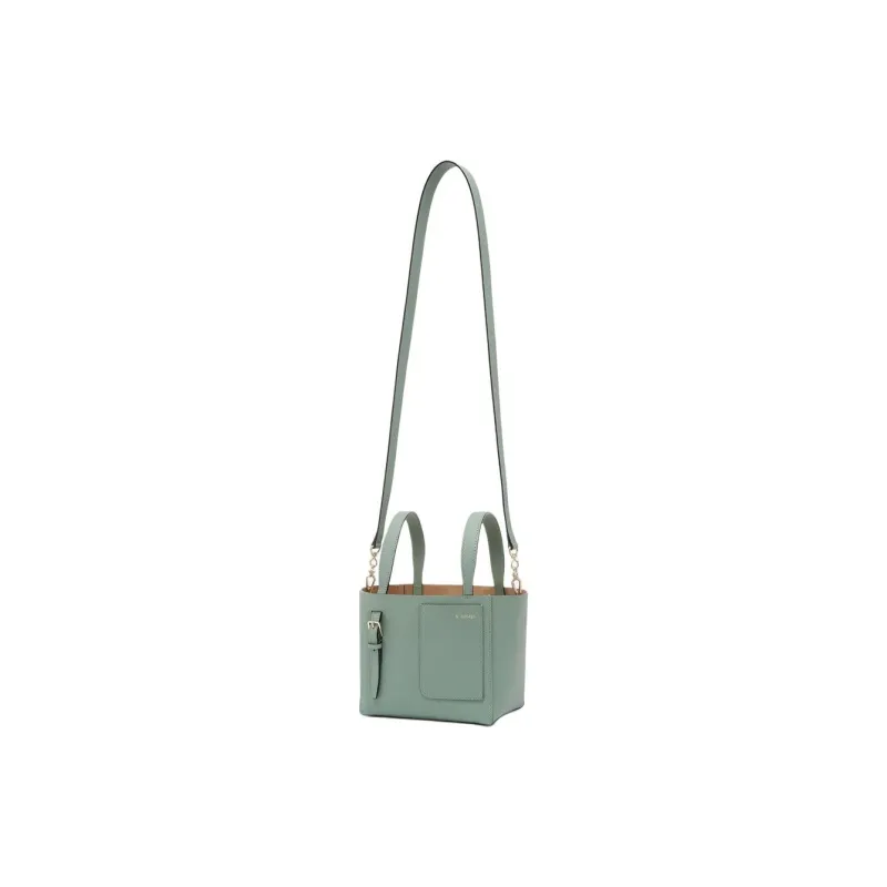 Valextra Patch Pocket Zip Up Mini Tote Bag-1