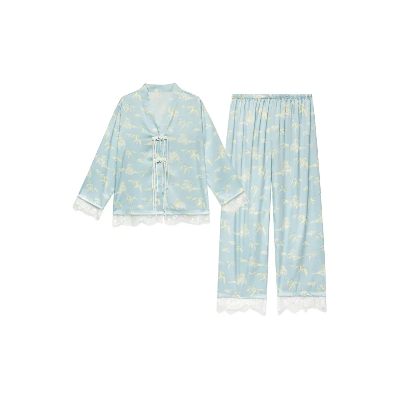 Shanghai Story Pajama Set Women's Blue-0