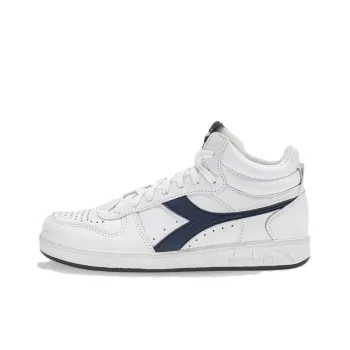 Diadora Magic Basket Anti Slip Wear Resistant Low Top Skateboard Shoes Unisex White