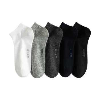 MIIOW Ankle Socks Men's 5 Pack Mixed Color