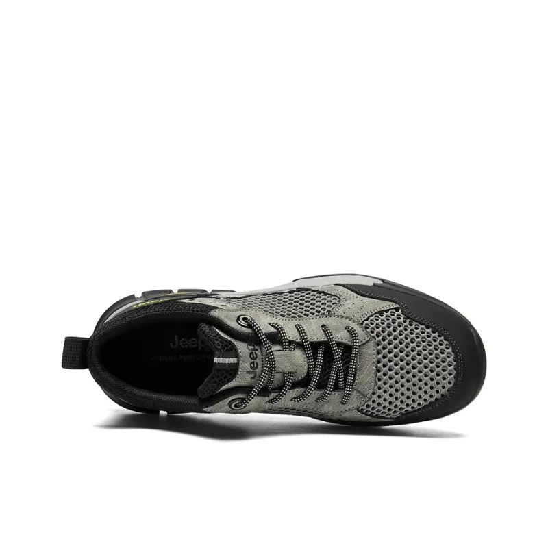 Jeep Fashion Sports Collection Shock Absorbers With Slip Resistant Features Low Top Hiking Shoes Men's-1
