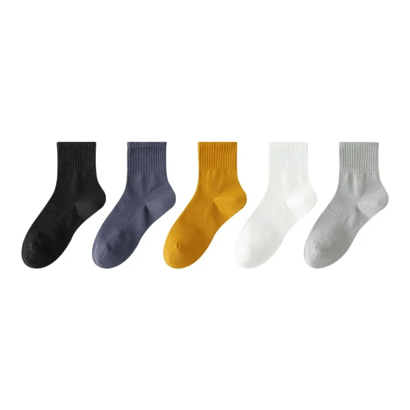 MIIOW Mid-Calf Socks Men's 5 Pack-5