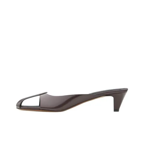 NEOUS Closed Toe Slippers 4cm Women's Brown