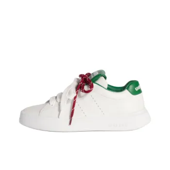 MIU MIU 520 Capsule Collection Low Top Skateboard Shoes Women's White Green
