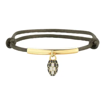 BVLGARI Fabric Bracelets Women's Green