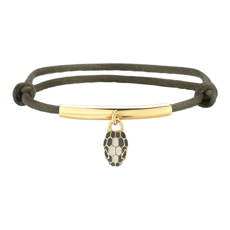 BVLGARI Fabric Bracelets Women's Green-0