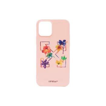 OFF-WHITE Suede Material Floral Arrow Phone Cases For IPhone 12 Refreshing