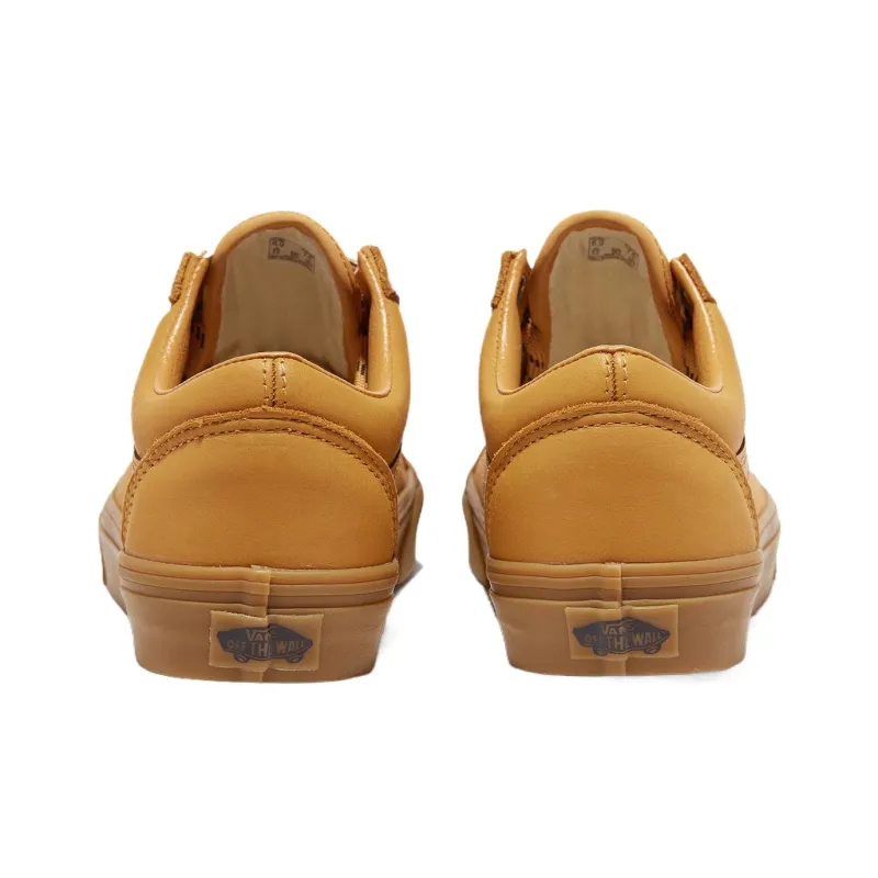 Vans Old Skool Slip Resistant Low Top Skateboard Shoes Men's Burnt Yellow-2