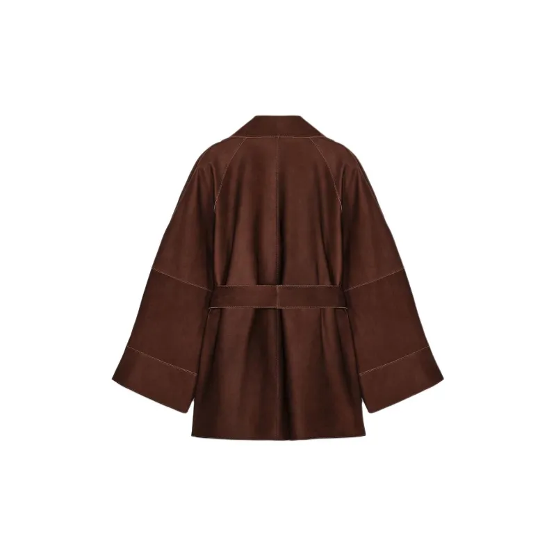 ZARA Trench Coats Women's Brown-1