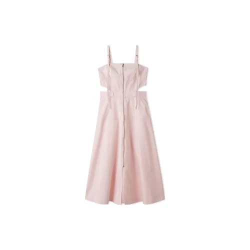 Dickies Lily Brown Collaboration Slip Dresses Women's Pink