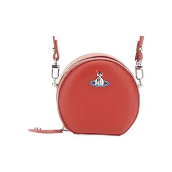 Vivienne Westwood DAISY Leather Shoulder Bag Crossbody Bag Women's Orange