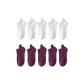 10-Pack (White 5+Purple 5)